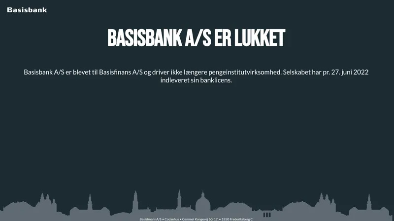 BasisBank hjemmeside screenshot 2026 - lån oversigt